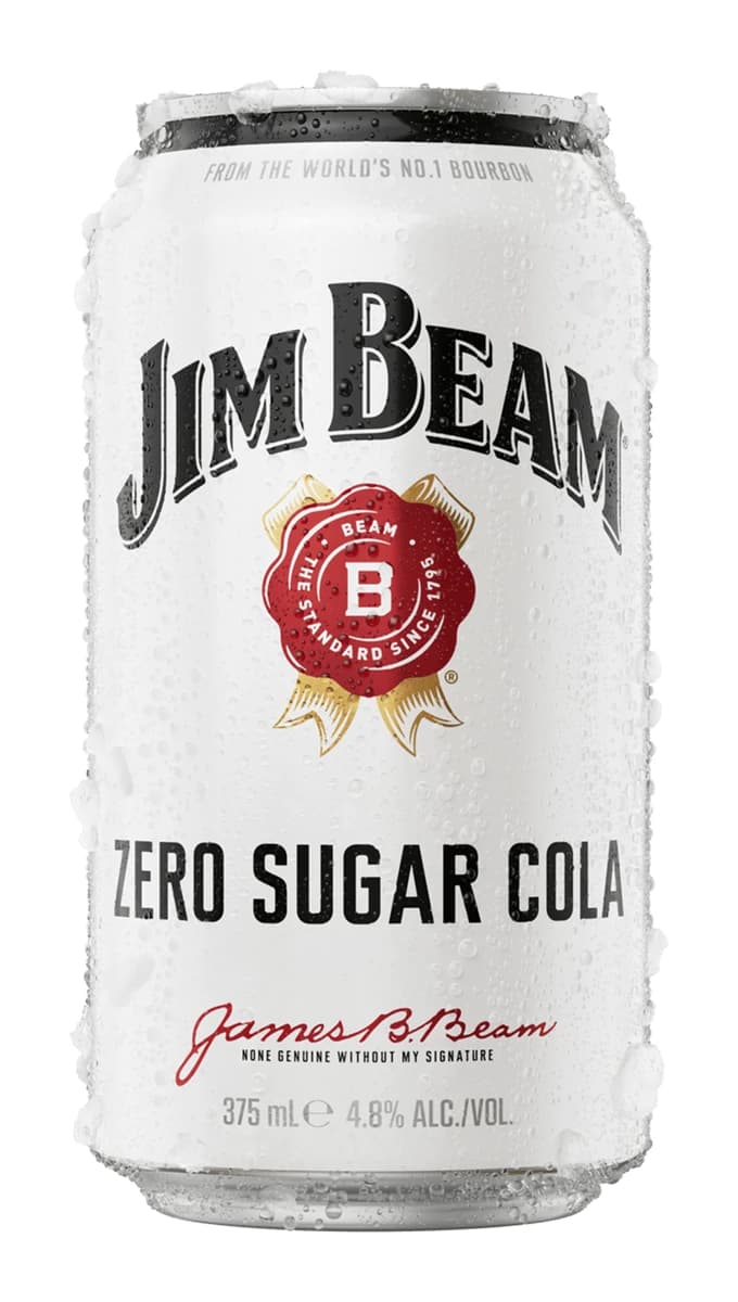 Jim Beam & Zero Sugar Cola 4.8%